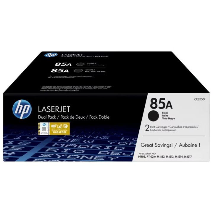 Toner HP Pack X2 CE285AD Black | InfoChen Canarias