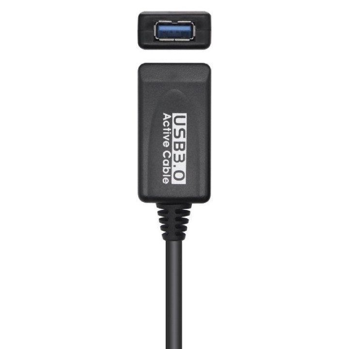 Cable USB 3.0 Alargador Am/ah 5M Aisens Black | InfoChen Canarias