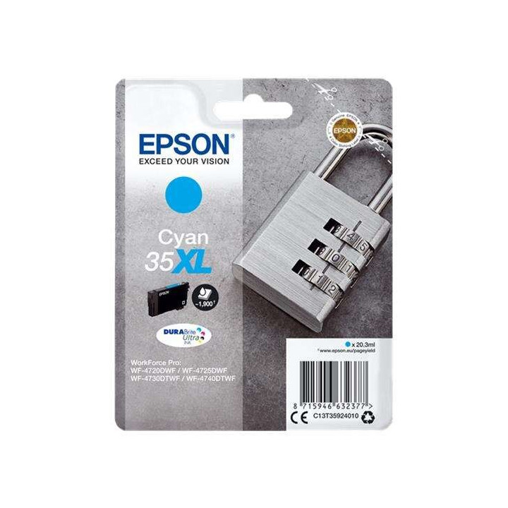 Tinta Epson C13T35924010 Cyan 35XL Durabrite Ultra T3592 |