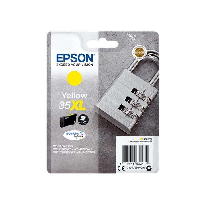 Tinta Epson C13T35944010 Yellow 35XL Durabrite Ultra T3594 |