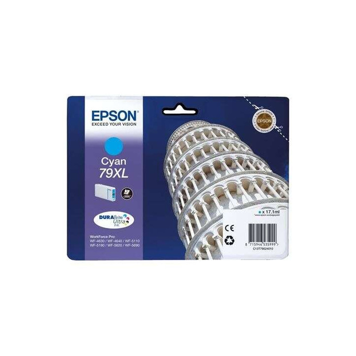 Tinta Epson C13T79024010 T7902 Cyan 79XL | InfoChen Canarias
