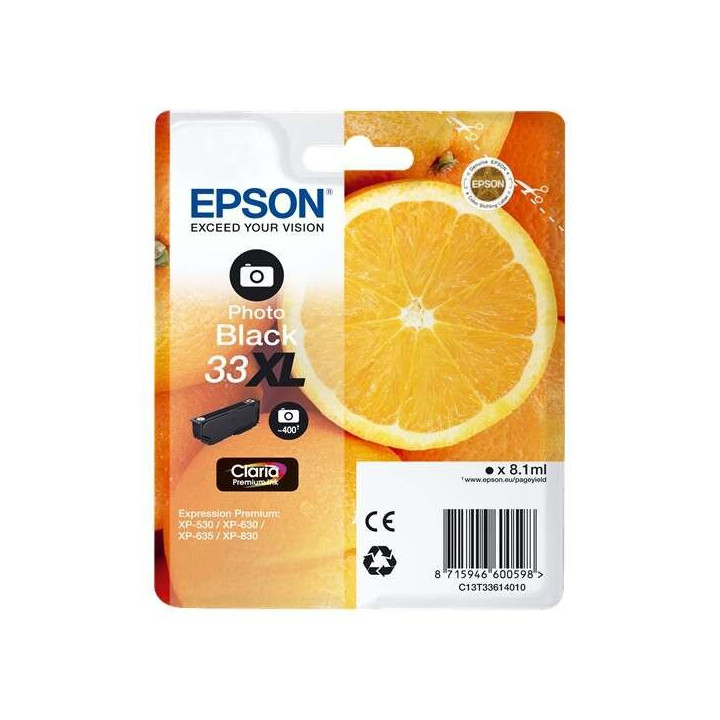 Tinta Epson C13T33614012 Photo Black Xl 33XL | InfoChen Canarias