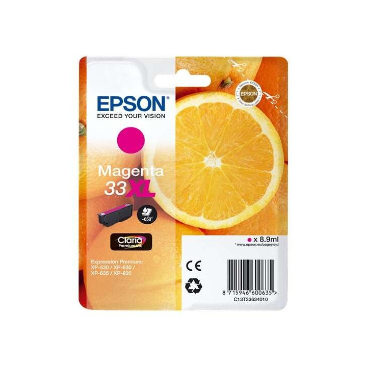 Tinta Epson C13T33634012 Magenta Xl 33XL | InfoChen Canarias
