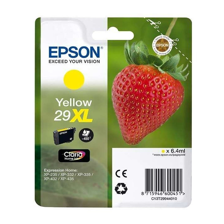 Tinta Epson C13T29944012 Yellow 29XL | InfoChen Canarias