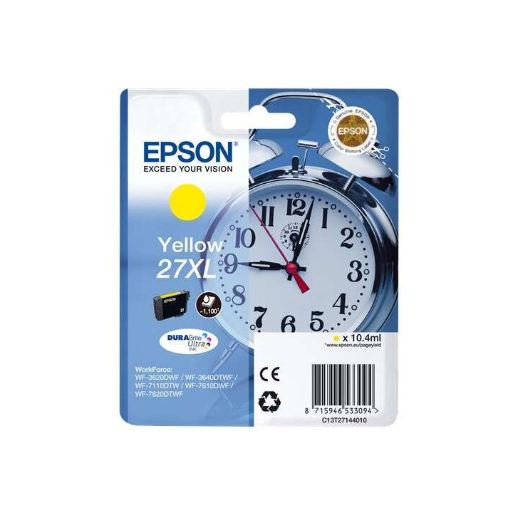 Tinta Epson C13T27144012 Yellow T2714 27XL Durabrite Ultra |