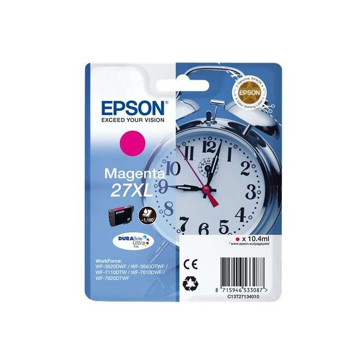 Tinta Epson C13T27134012 T2713 Magenta 27XL Durabrite Ultra |