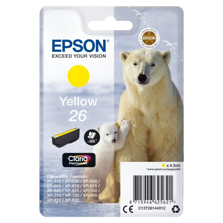 Tinta Epson C13T26144022 Yellow T2614 | InfoChen Canarias