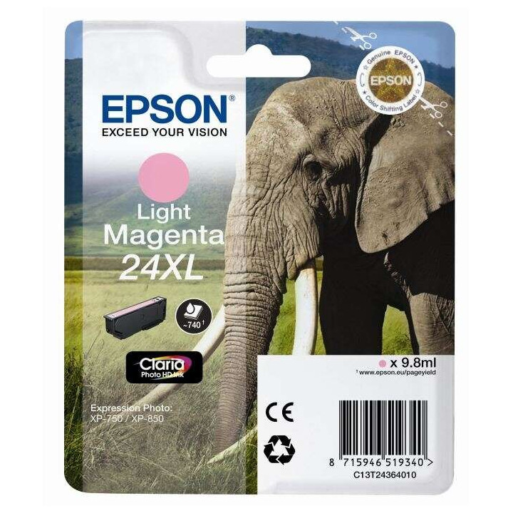 Tinta Epson C13T24324012 Magenta Claro T2432 24XL | InfoChen