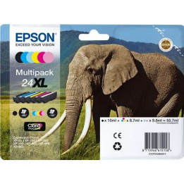 Tinta Epson C13T24384011 Multipack 6 Colores 24XL | InfoChen