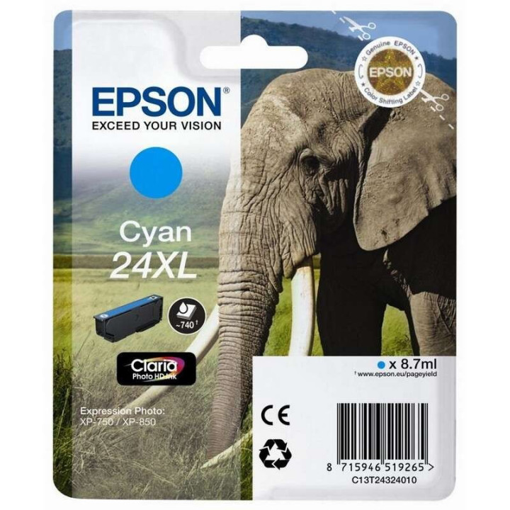Tinta Epson C13T24324012 Cyan T2432 24XL | InfoChen Canarias