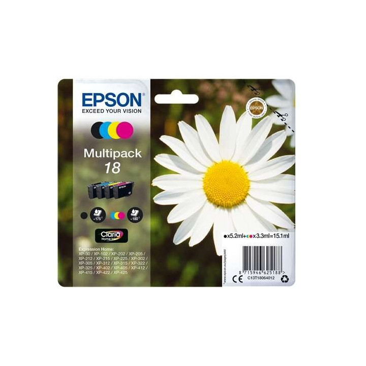 Tinta Epson C13T18064012 Multipack 18 4 Colores | InfoChen