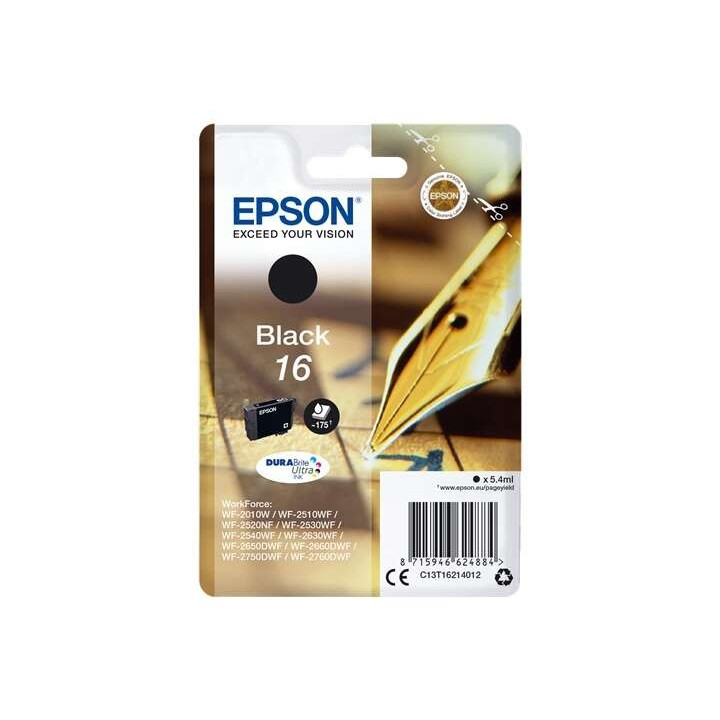 Tinta Epson C13T162140 T1621 Black 16 | InfoChen Canarias