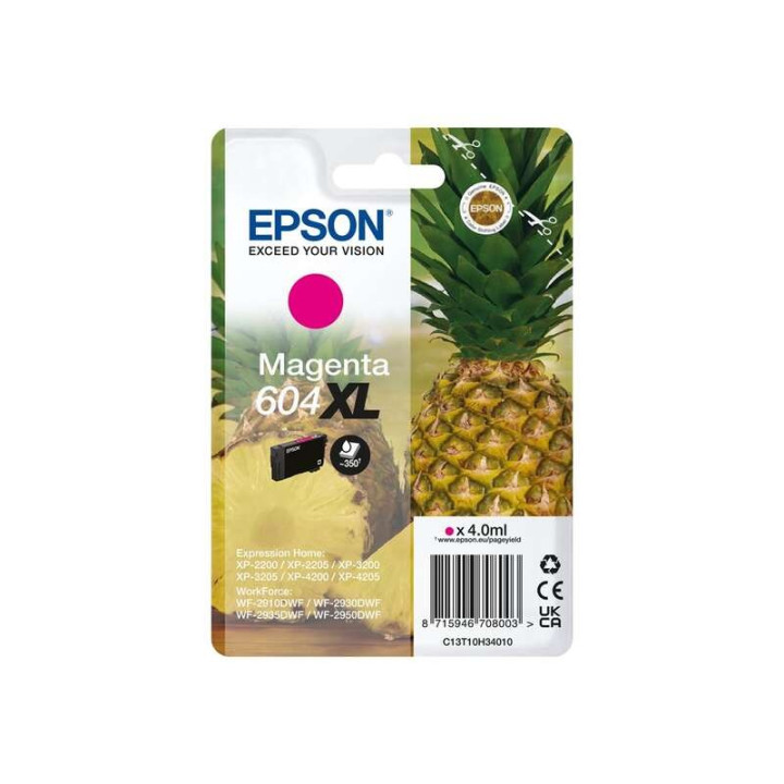 Tinta Epson C13T10H3401 T10H3 Magenta 604XL | InfoChen Canarias