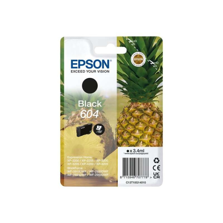 Tinta Epson C13T10G1401 T10G1 Black 604 | InfoChen Canarias