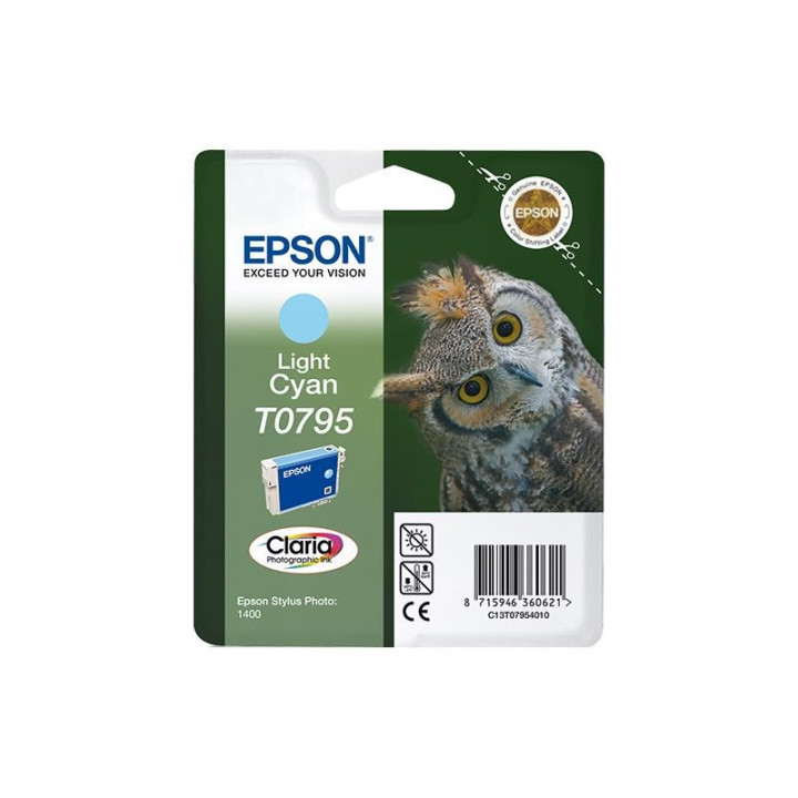 Tinta Epson C13T07954010 Cyan Light T0795 | InfoChen Canarias