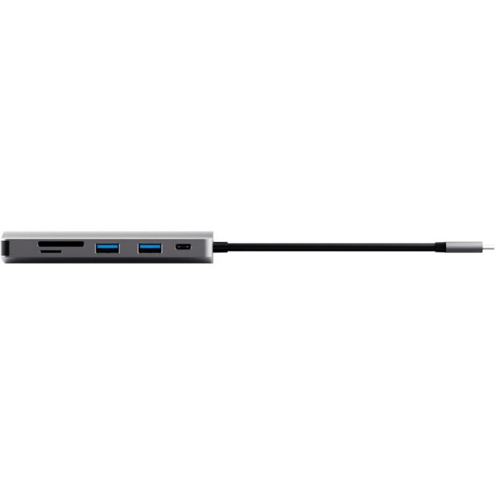Hub Trust Dalyx USB-C 7 En 1 HDMI USB-C USB Micro Sd RJ45 Silver