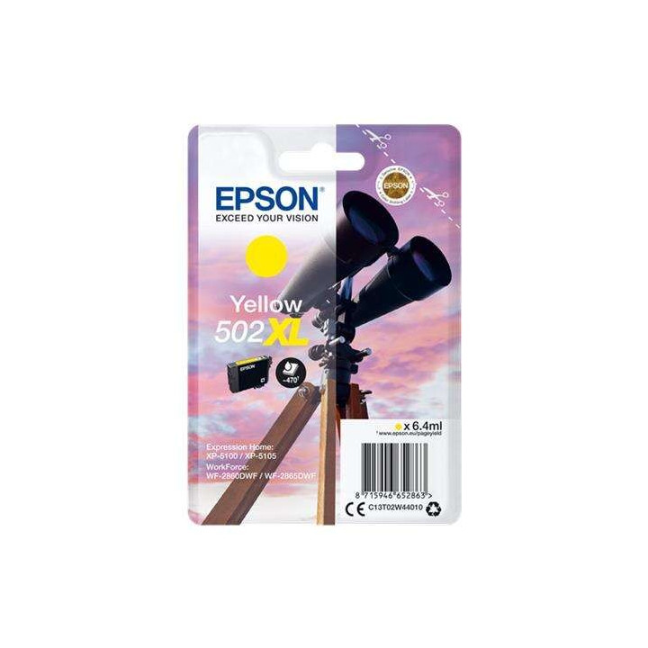 Tinta Epson C13T02W44010 T02W4 Yellow 502XL | InfoChen Canarias