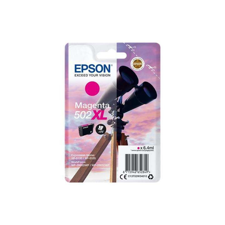 Tinta Epson C13T02W34010 T02W3 Magenta 502XL | InfoChen Canarias