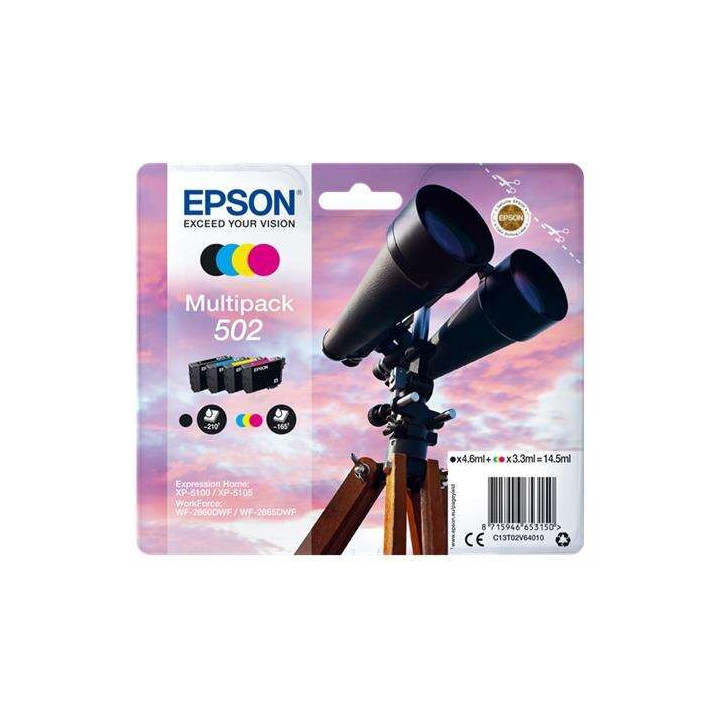 Tinta Epson C13T02V64010 T02V6 Multipack 502 | InfoChen Canarias
