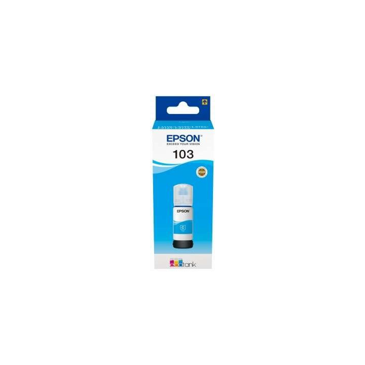 Tinta Epson Bote 103 Cyan Ecotank Bottle C13T00S24A10 L31XX |