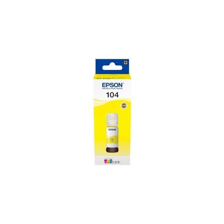 Tinta Epson Bote 104 Yellow Ecotank Bottle C13T00P440 | InfoChen