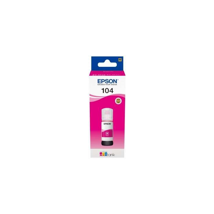 Tinta Epson Bote 104 Magenta Ecotank Bottle C13T00P340 | InfoChen