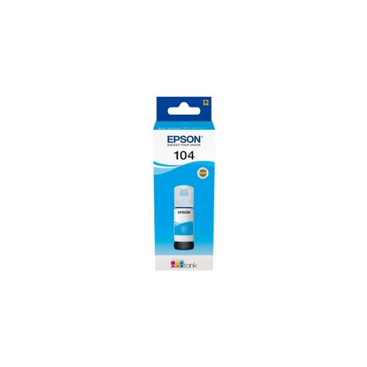 Tinta Epson Bote 104 Cyan Ecotank Bottle C13T00P240 | InfoChen