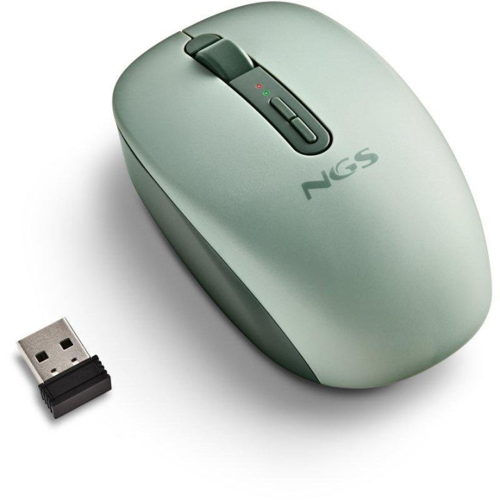 Raton Ngs Fog Dual Wireless Silent Ergonomic Green | InfoChen