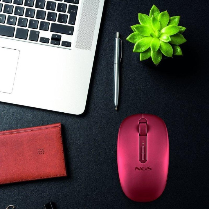 Raton Ngs Fog Dual Wireless Silent Ergonomic Red | InfoChen
