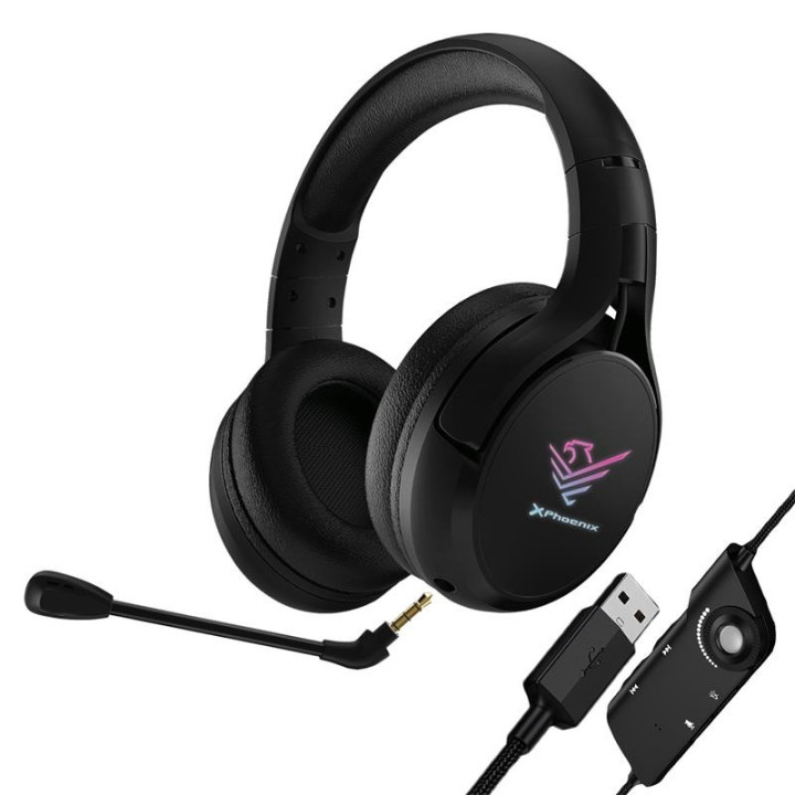 Auriculares + Microfono Phoenix Gaming X Spectrum RGB USB Black |