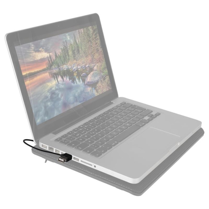 Soporte + Ventilador Notebook Ngs Jetstand Black | InfoChen
