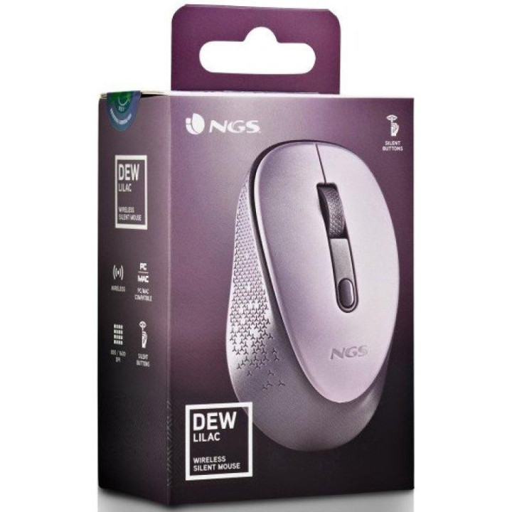 Raton Ngs Dew Lilac Wireless Silent Purple | InfoChen Canarias