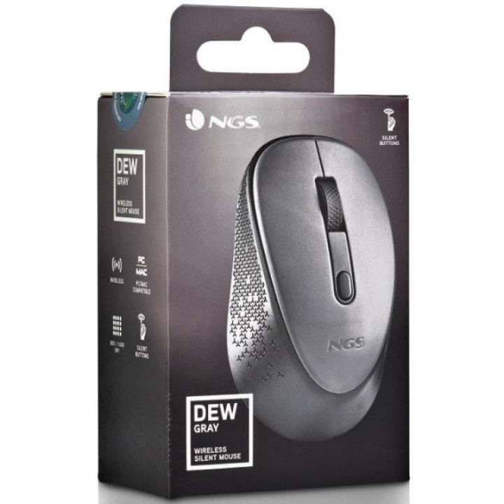 Raton Ngs Dew Gray Wireless Silent Grey | InfoChen Canarias