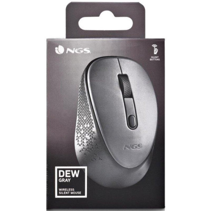 Raton Ngs Dew Gray Wireless Silent Grey | InfoChen Canarias