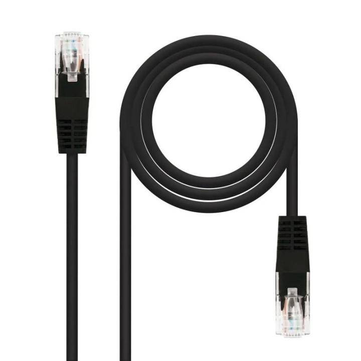 Cable De Red CAT.6 Utp 0.5M Nanocable Black | InfoChen Canarias