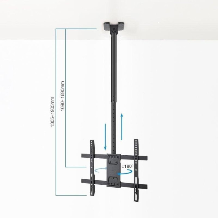 Soporte De Techo Tooq Para TV Giratorio/inclinable 32 - 75 60KG |