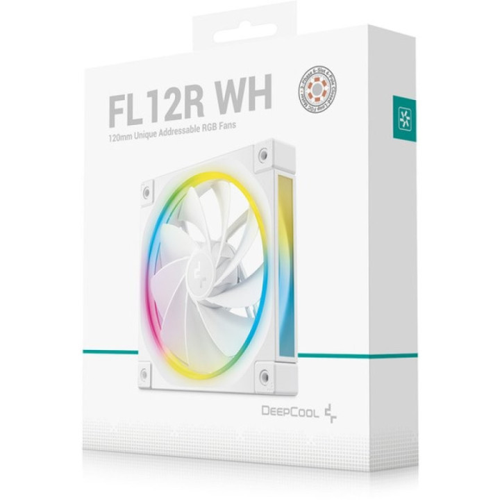 Ventilador 12CM Deepcool FL12R Adicional ARGB White | InfoChen