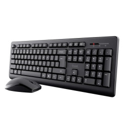 Teclado + Raton Trust Primo Wireless Black | InfoChen Canarias