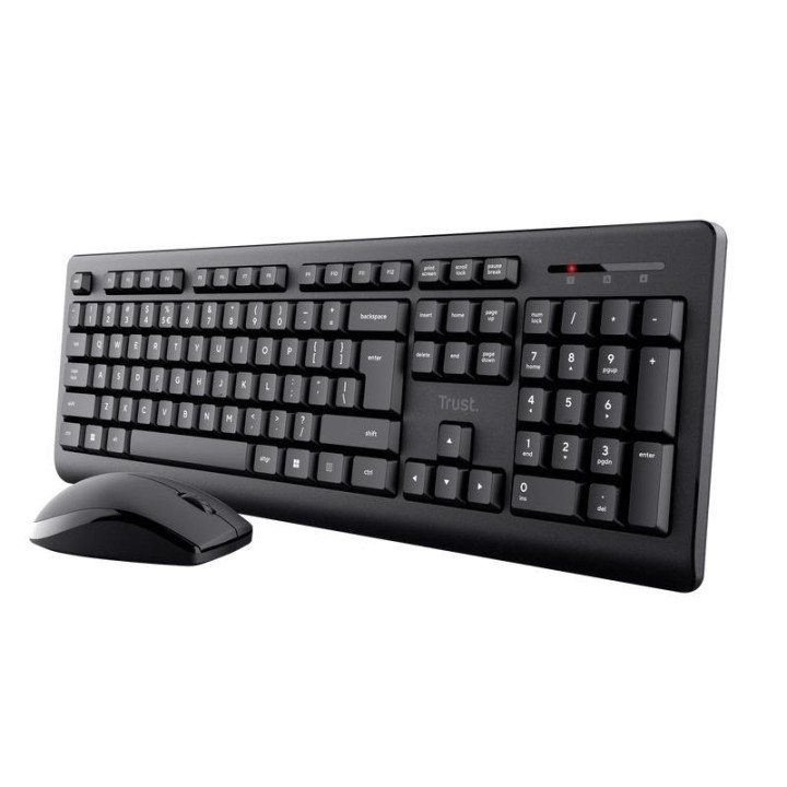 Teclado + Raton Trust Primo Wireless Black | InfoChen Canarias