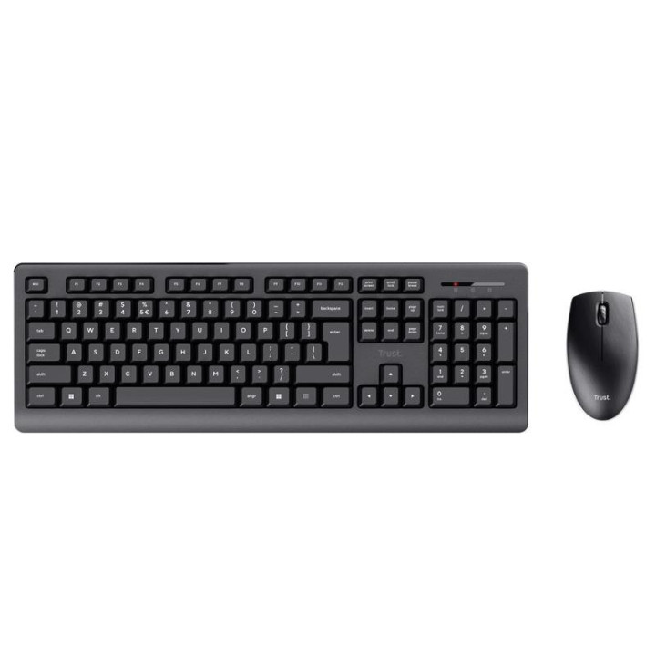 Teclado + Raton Trust Primo Wireless Black | InfoChen Canarias
