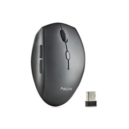 Raton Ngs Bee Black Ergonomico Wireless Silent Black | InfoChen