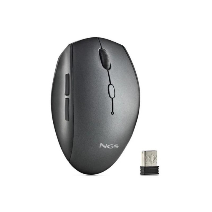 Raton Ngs Bee Black Ergonomico Wireless Silent Black | InfoChen