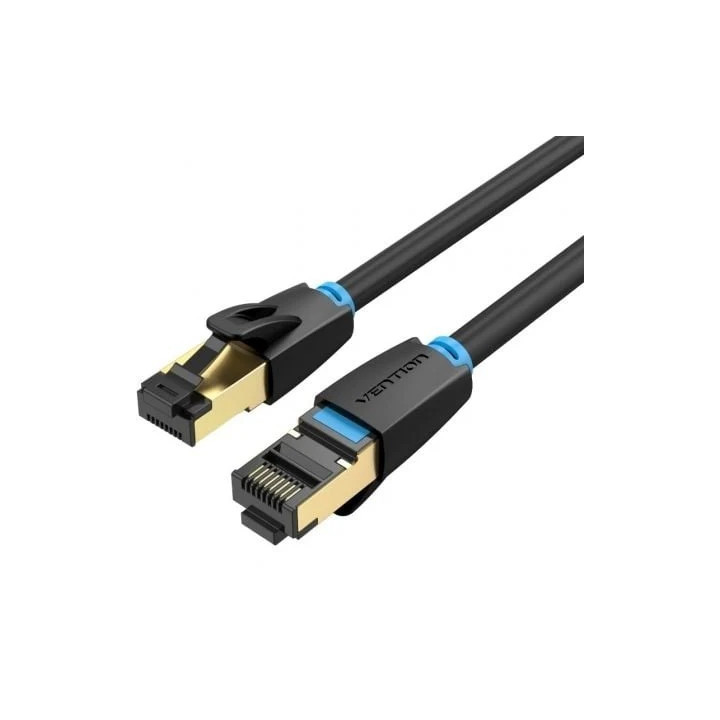 Cable De Red CAT.8 S/ftp 10M Vention Black | InfoChen Canarias