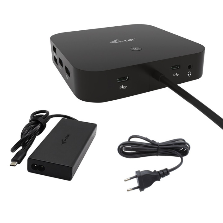 Docking I-Tec USB-C - 5XUSB/HDMI/RJ45/DP/JACK/USB-C Pd 100W Black