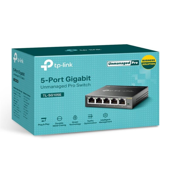 Switch Tp-Link TL-SG105E Gigabit 5 Puertos Easy Smart