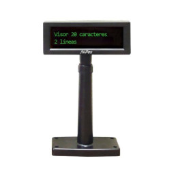Visor Avpos VFD220 USB Black 2X20 3YR Garantia | InfoChen