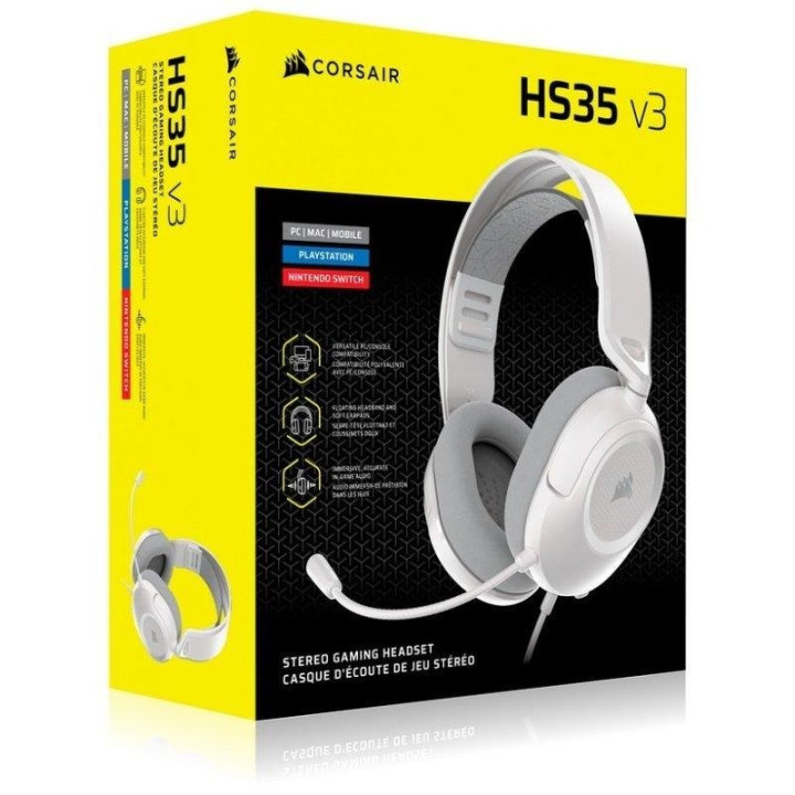Auriculares + Microfono Gaming Corsair HS35 V3 USB Headset 7.1