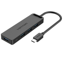Hub Vention USB-C 5 En 1 Micro USB Pd X4 USB-A Black | InfoChen