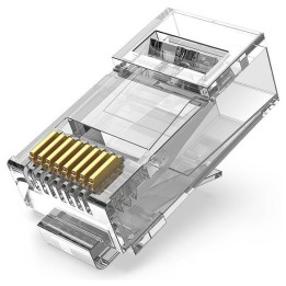 Conector Bolsa 10UD RJ45 Vention Macho CAT6A Utp | InfoChen