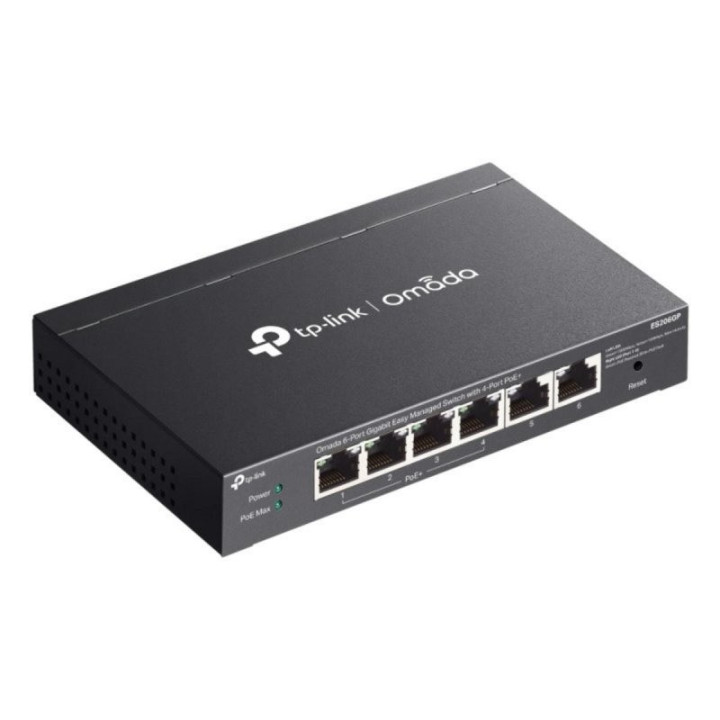 Switch Tp-Link ES206GP Gigabit 6 Puertos Poe+ | InfoChen Canarias